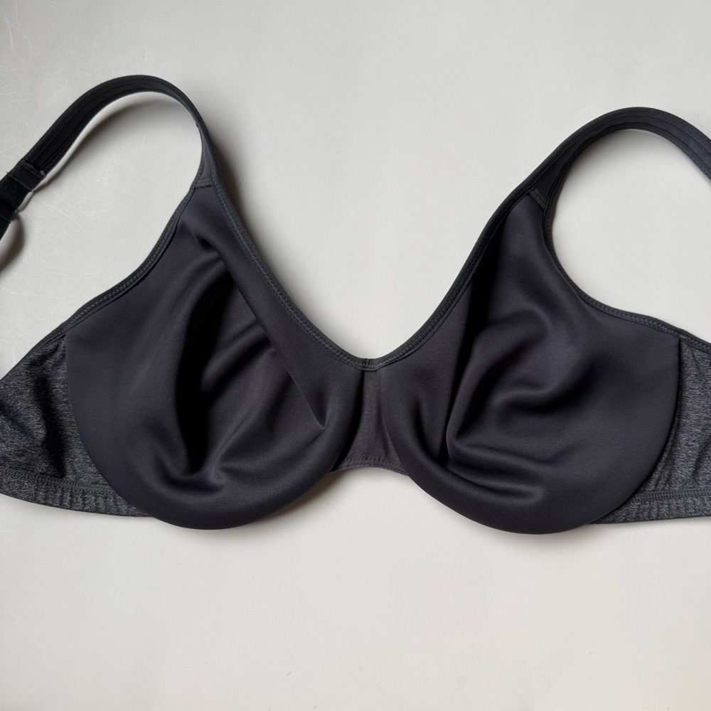 Delimira 34E Full Coverage Minimizer Bra Unlined Support Bra Heather Gray - Picture 4 of 6
